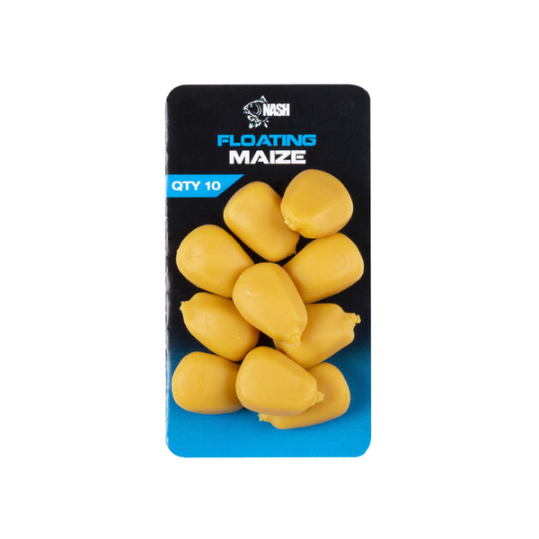 Nash Floating Maize – Mais Falso Galleggiante Per Carpe – 10 Pezzi Di Mais Naturale Grande – Esche Per La Pesca