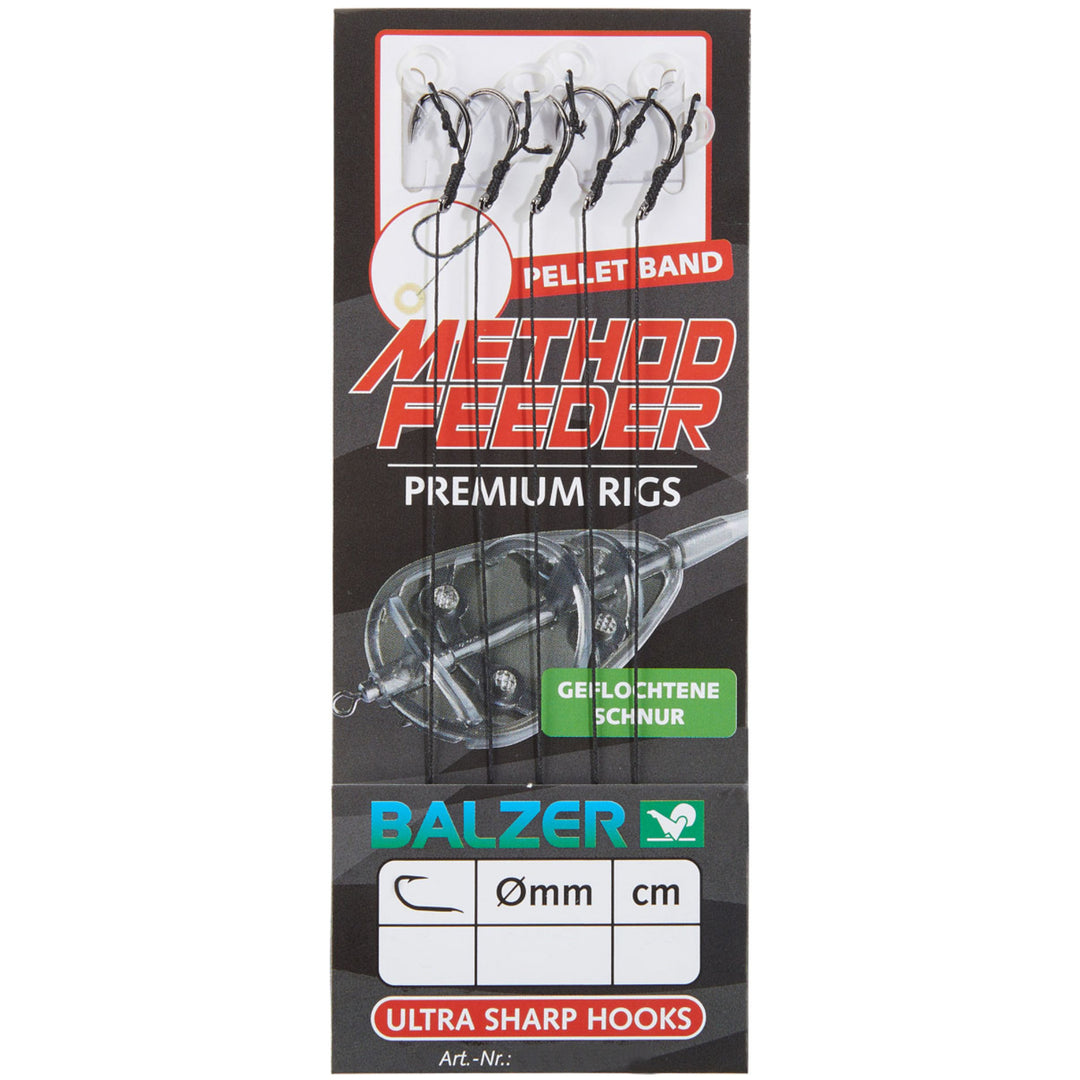 Balzer Braided Method Feeder Rigs mit Pelletband