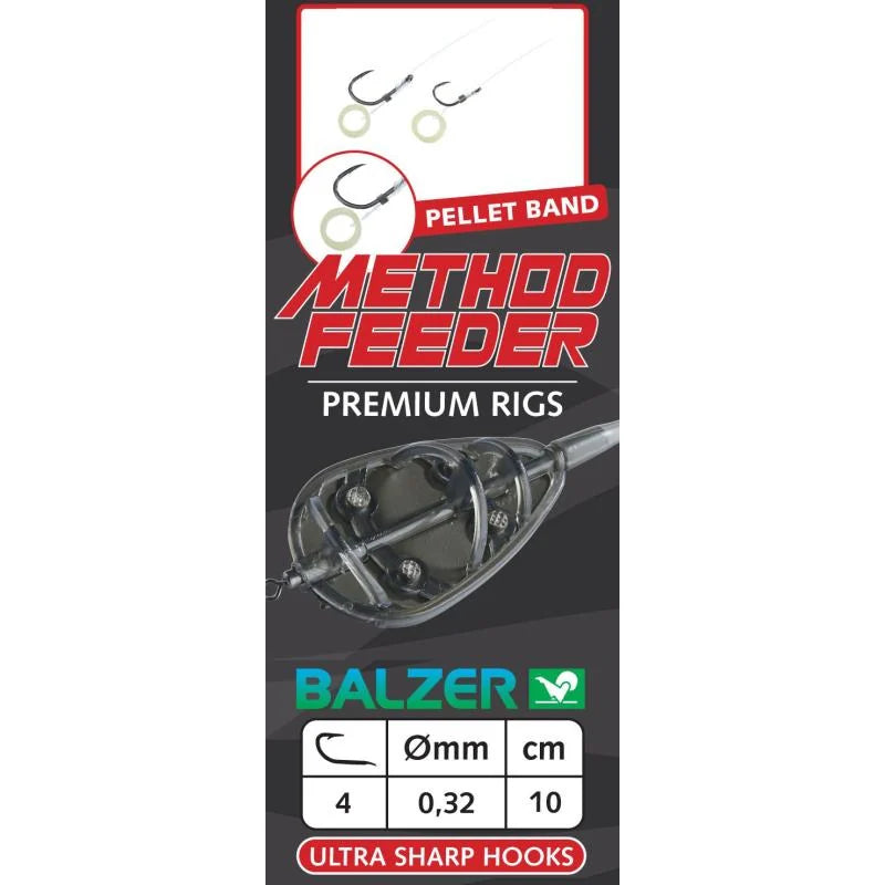 Balzer Mono Method Feeder Rigs mit Pelletband