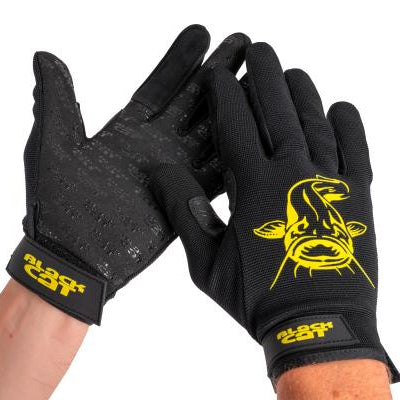 Black Cat Cat Gripper Gloves