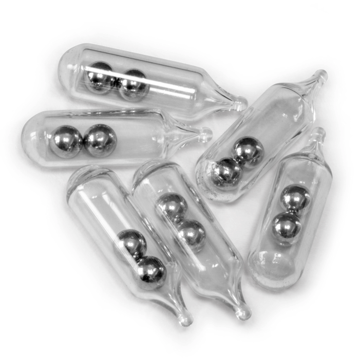 Black Cat Glass Rattle 6mm