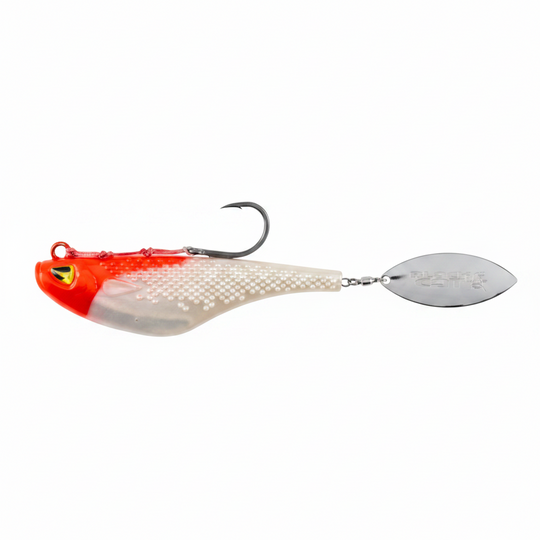 Black Cat Mad Flash Spin Tail - Red Head