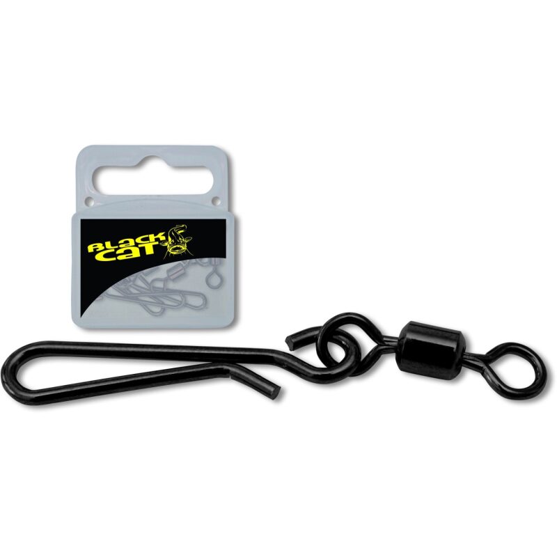 Black Cat Uni Clip Schwarz Matt