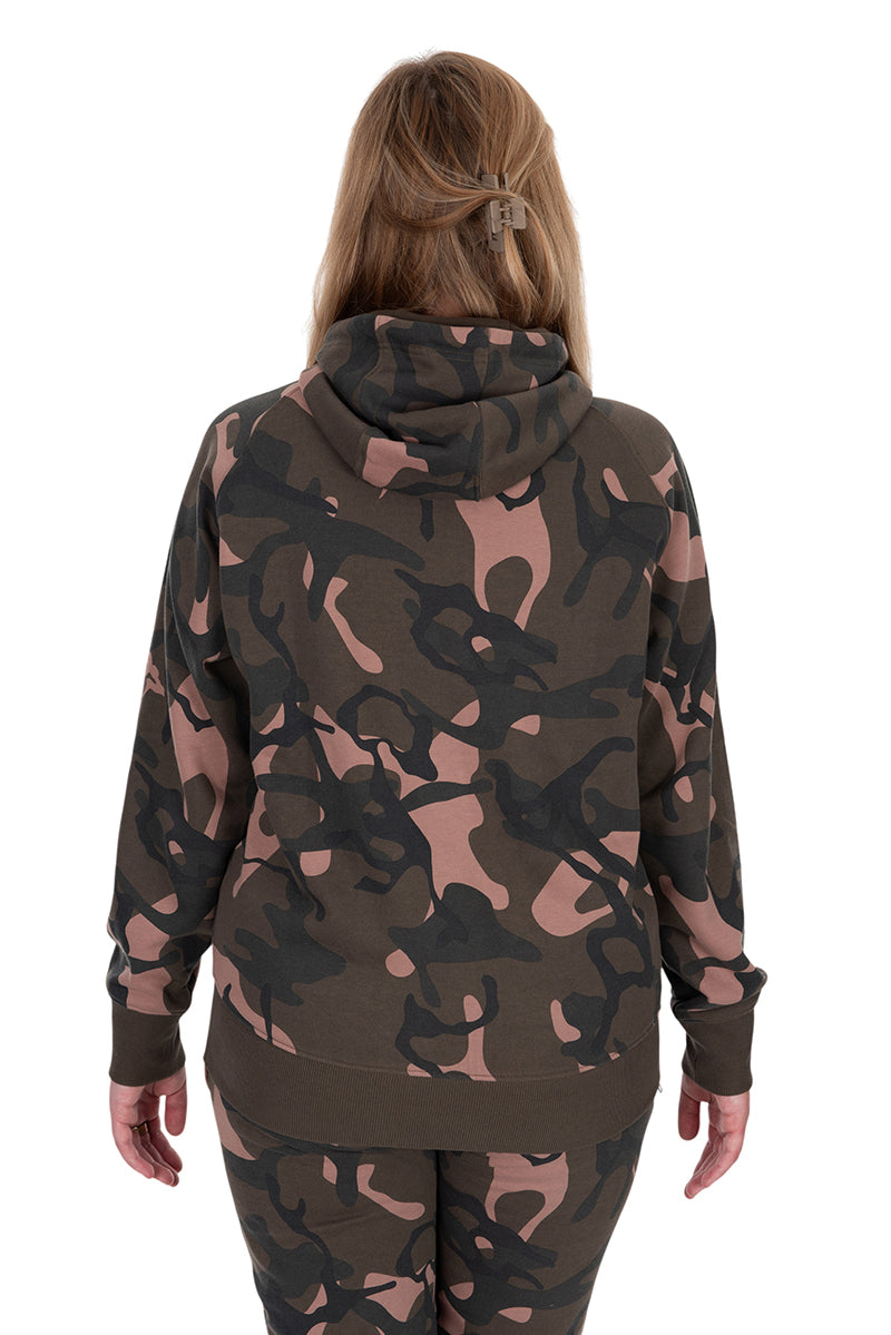 Fox Womens Zipped Camo Hoodie