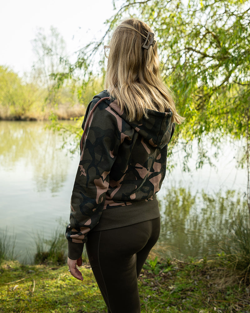 Fox Womens Zipped Camo Hoodie