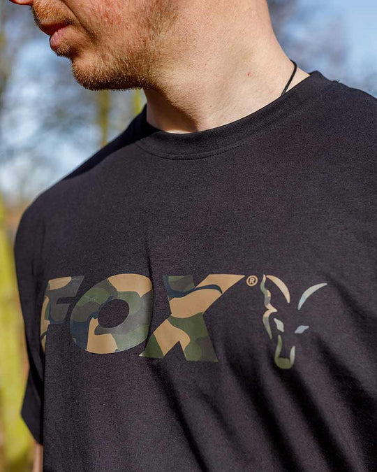 Fox Black &amp; Camo Logo T-Shirt