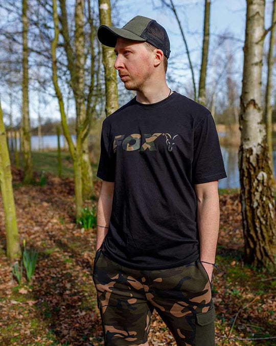 Fox Black &amp; Camo Logo T-Shirt