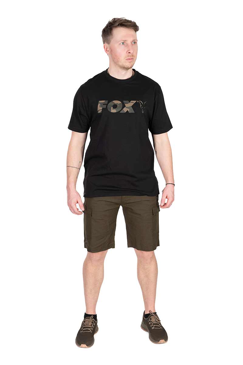 Fox Black &amp; Camo Logo T-Shirt