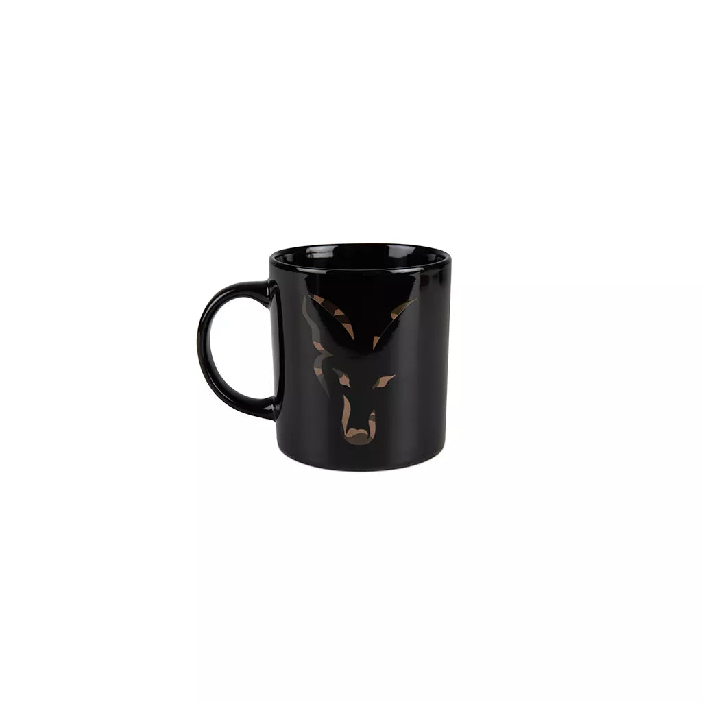 Fox Black &amp; Camo Head Ceramic Mug