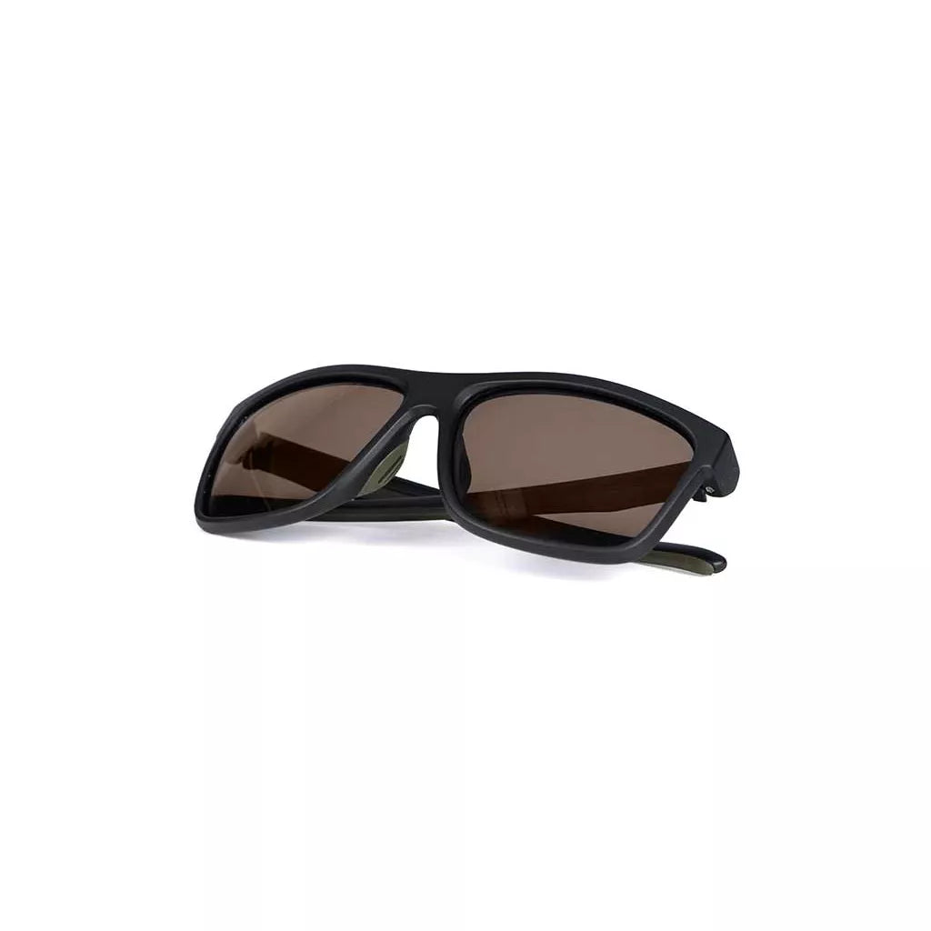Fox Collection Green Black Shades - Brown Lense