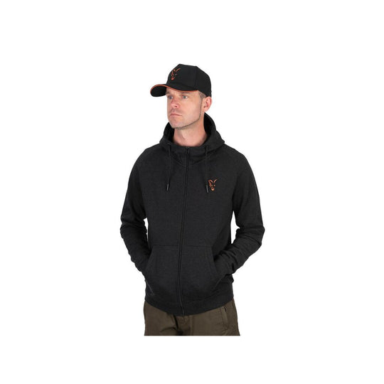 Fox Collection Lightweight Hoody Black & Orange