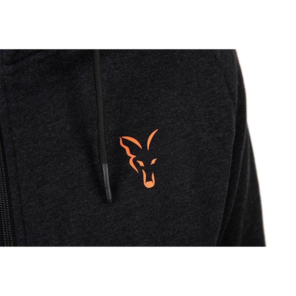 Fox Collection Lightweight Hoody Black & Orange