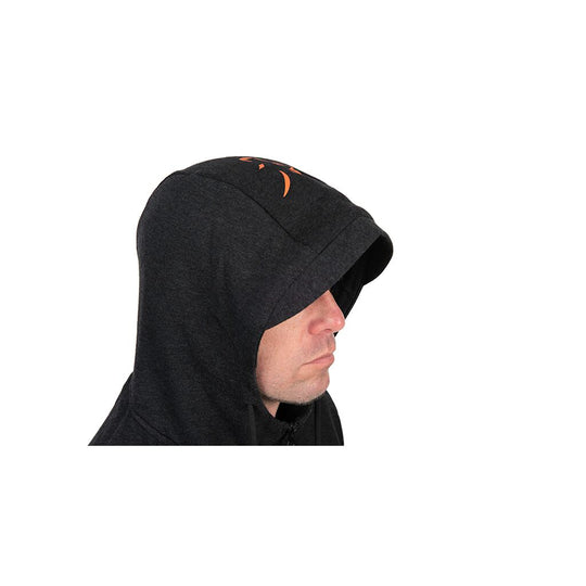 Fox Collection Lightweight Hoody Black & Orange