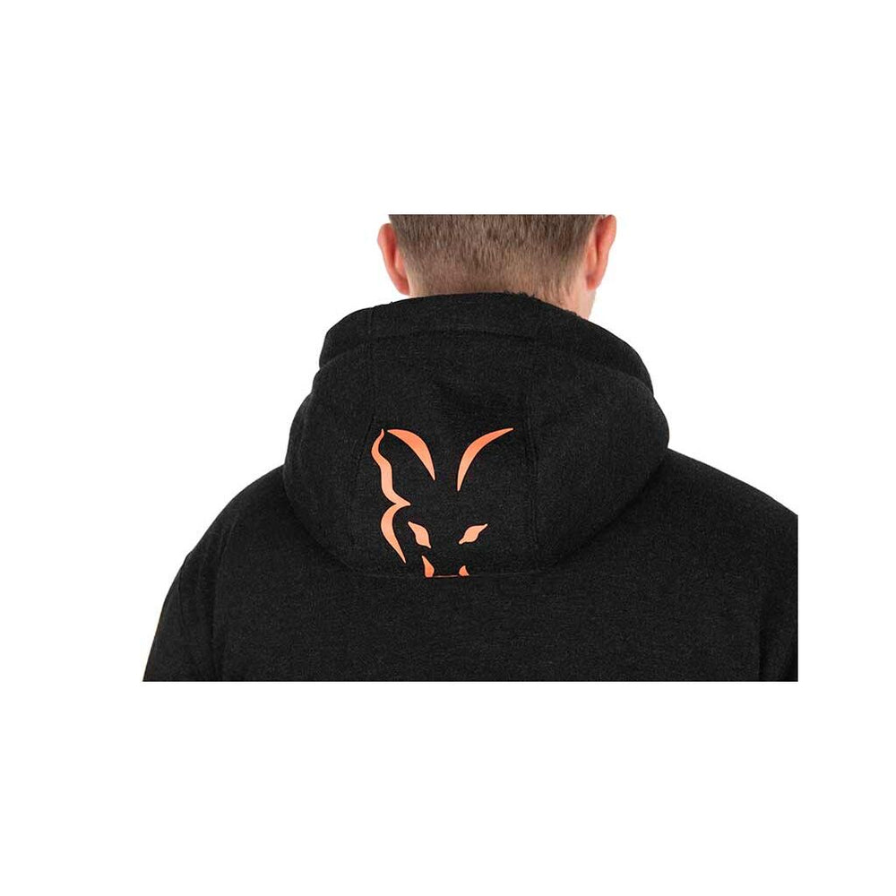 Fox Collection Sherpa Jacket Black & Orange