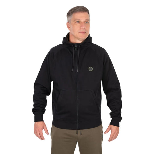Fox Collection Zipped Hoody - Black