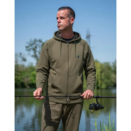 Fox Collection Zipped Hoody - Green