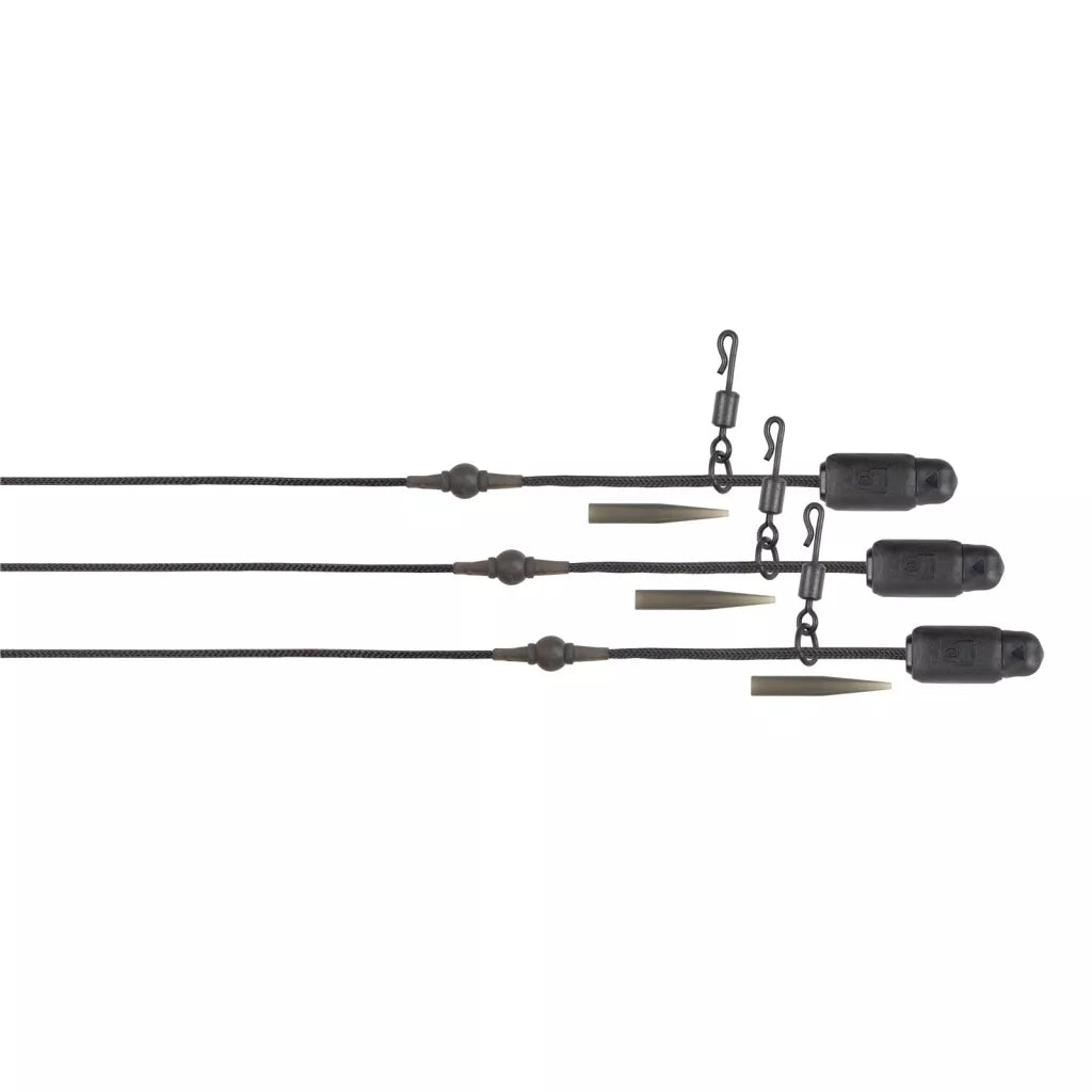 Fox Edges Naturals Heli-Clip Rigs 50lb Leadcore