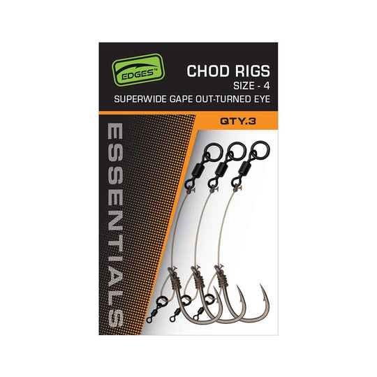 Fox Edges Super Wide Gape Out-Turned Chod Rigs
