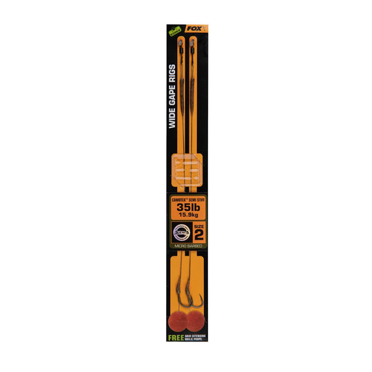 Fox Edges Wide Gape Camotex Semi Stiff Ready Rig