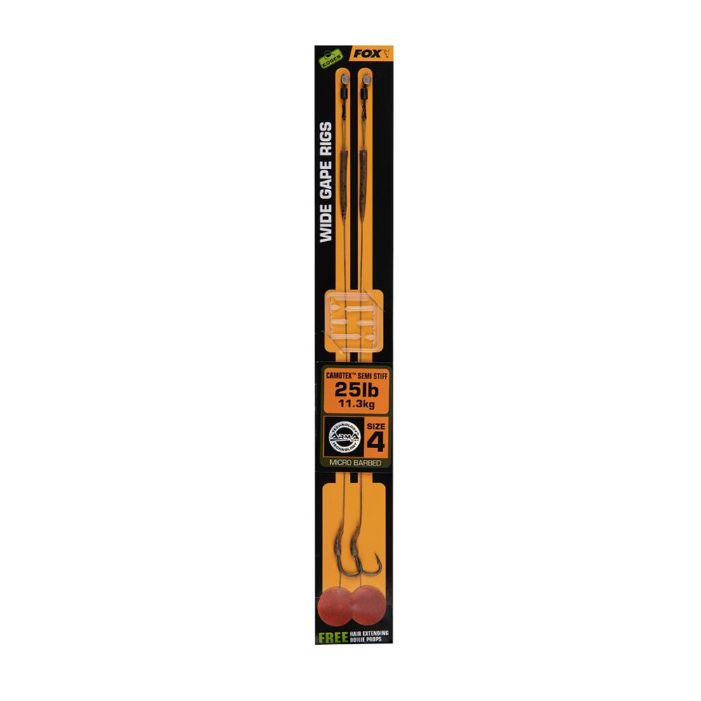 Fox Edges Wide Gape Camotex Semi Stiff Ready Rig