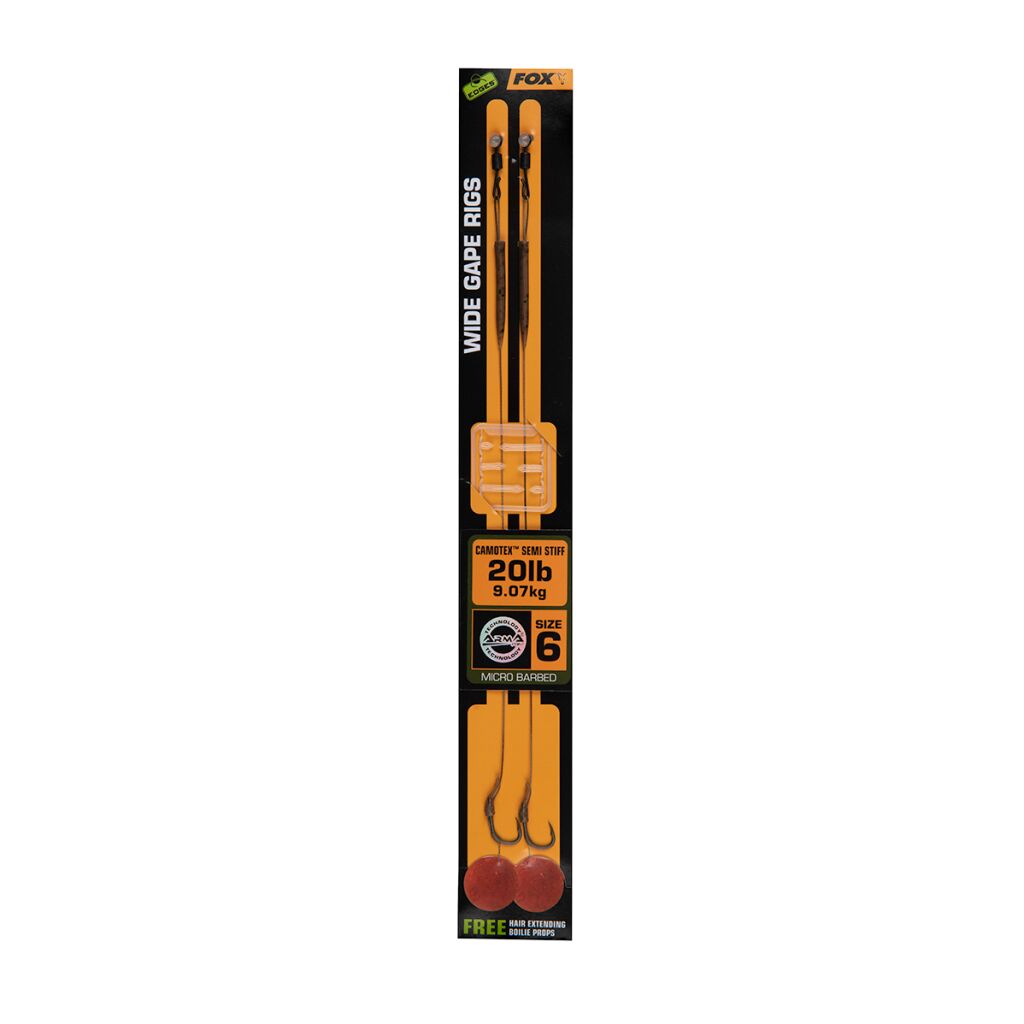 Fox Edges Wide Gape Camotex Semi Stiff Ready Rig