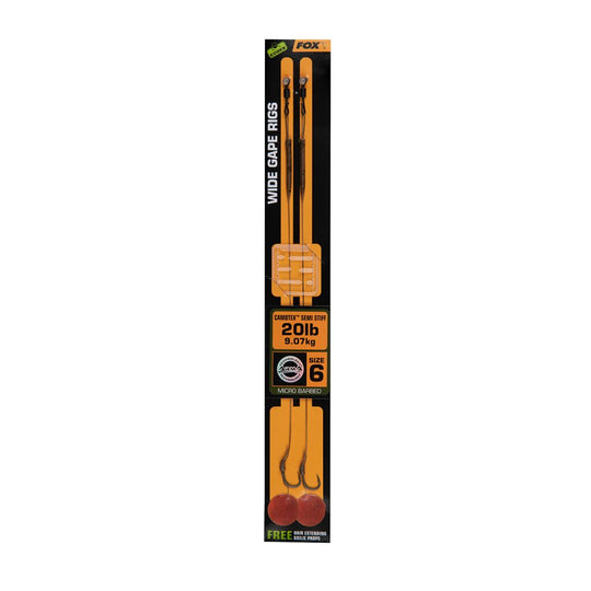 Fox Edges Wide Gape Camotex Semi Stiff Ready Rig