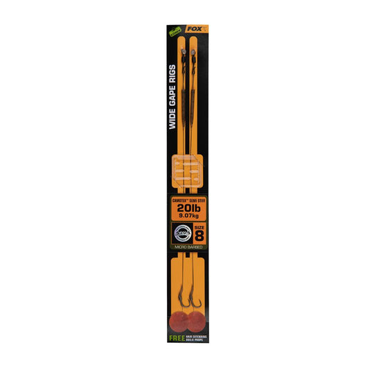 Fox Edges Wide Gape Camotex Semi Stiff Ready Rig