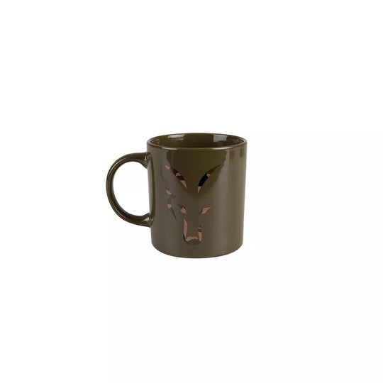 Fox Green &amp; Camo Head Ceramic Mug