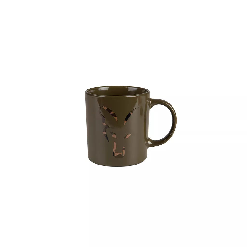 Fox Green &amp; Camo Head Ceramic Mug