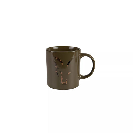 Fox Green &amp; Camo Head Ceramic Mug