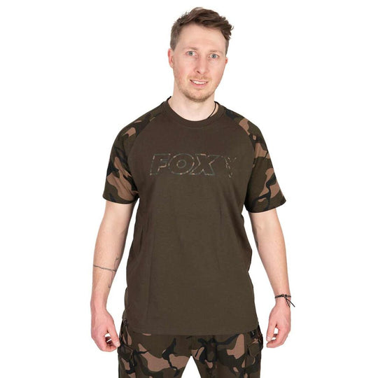 Fox Khaki &amp; Camo Outline T-Shirt