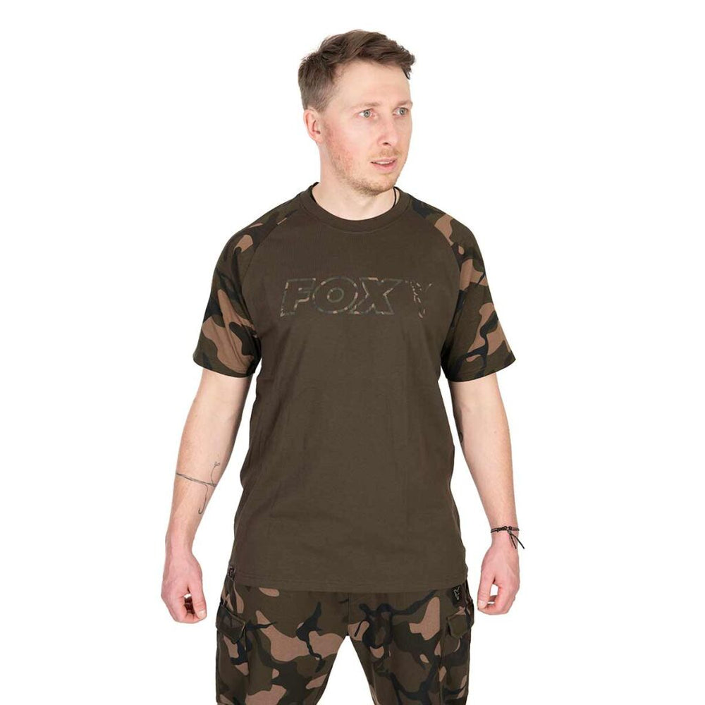 Fox Khaki & Camo Outline T-Shirt