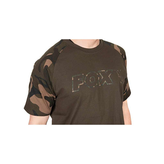 Fox Khaki &amp; Camo Outline T-Shirt