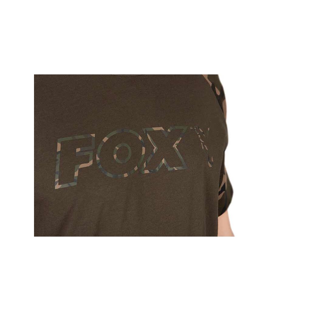 Fox Khaki &amp; Camo Outline T-Shirt
