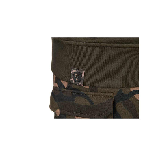 Fox LW Khaki & Camo Split Zip Hoody