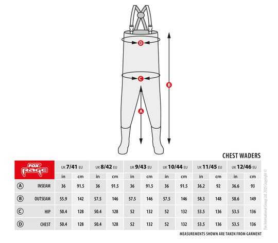 Fox Rage Lightweight Chest Wader
