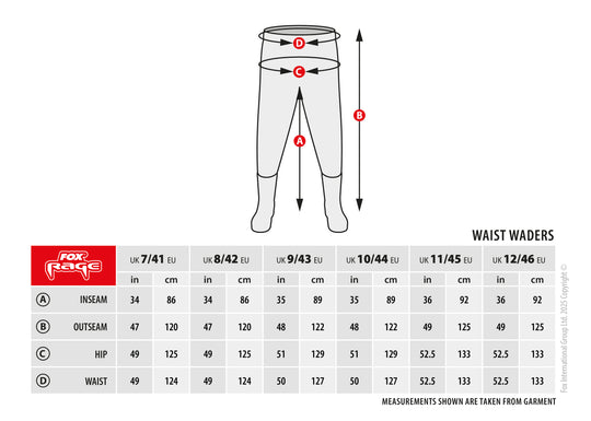 Fox Rage Lightweight Waist Wader