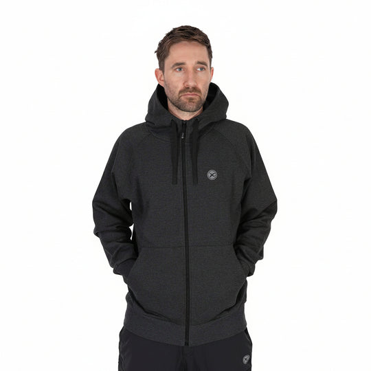Matrix Charcoal Marl Zip Hoody