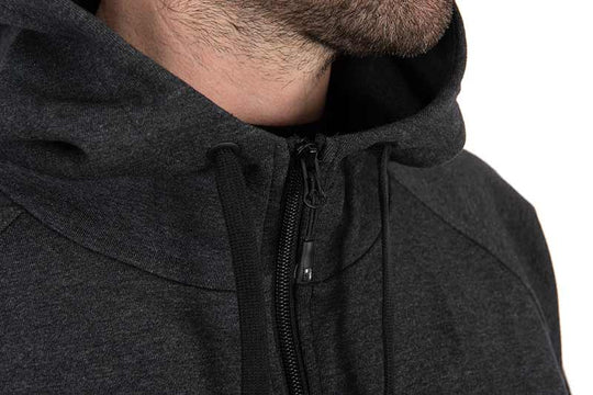 Matrix Charcoal Marl Zip Hoody