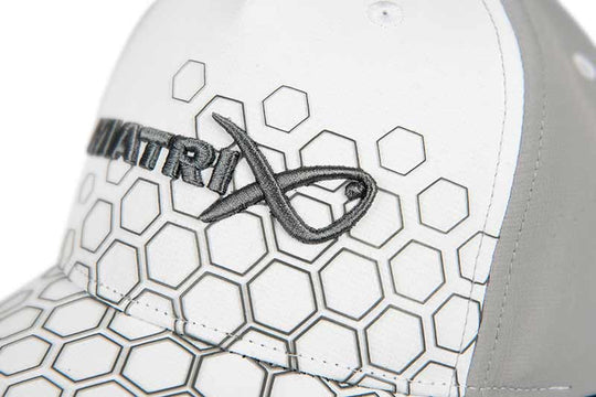 Matrix Hex Print Baseball Cap White