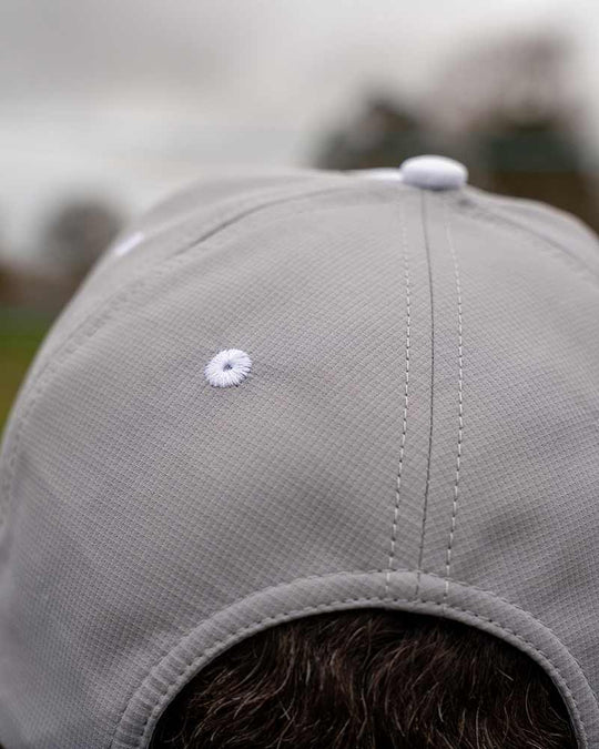 Matrix Hex Print Baseball Cap White