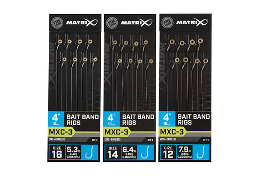 Matrix MXC-3 Barbless Bait Band Rigs