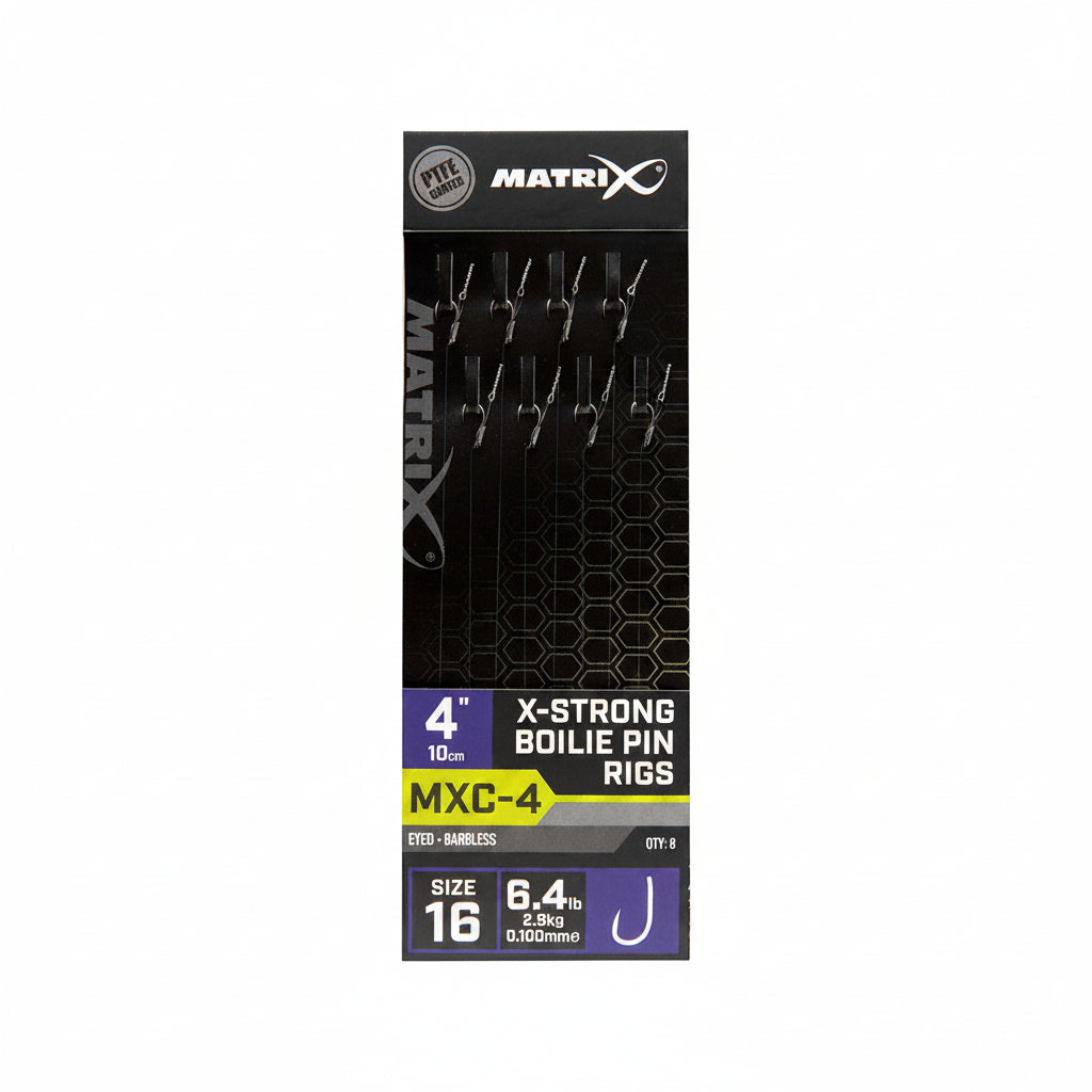 Matrix MXC-4 Barbless X-Strong Boilie Pin Rigs