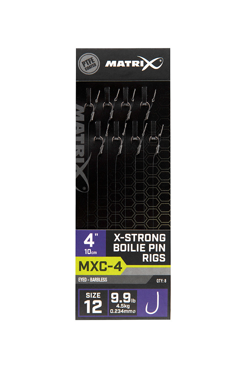 Matrix MXC-4 Barbless X-Strong Boilie Pin Rigs