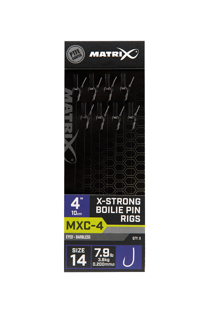 Matrix MXC-4 Barbless X-Strong Boilie Pin Rigs