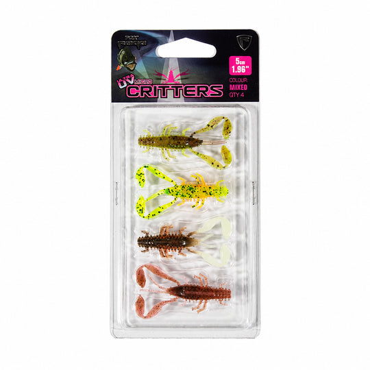 Fox Rage Ultra UV Micro Critter Mixed Colour Lure Pack
