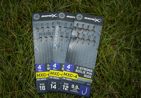 Matrix MXC-4 Barbless X-Strong Boilie Pin Rigs
