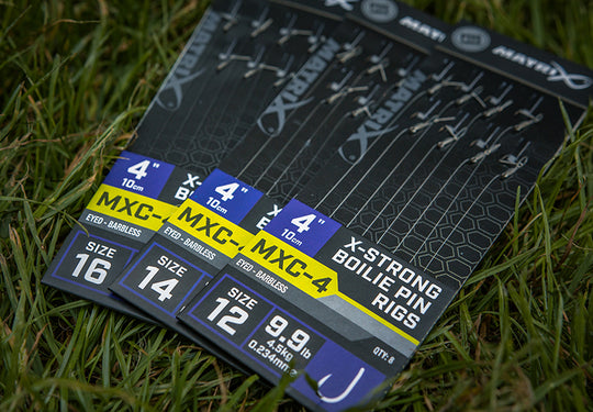 Matrix MXC-4 Barbless X-Strong Boilie Pin Rigs