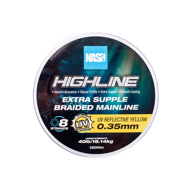 Nash Highline Extra Supple Braid UV Yellow
