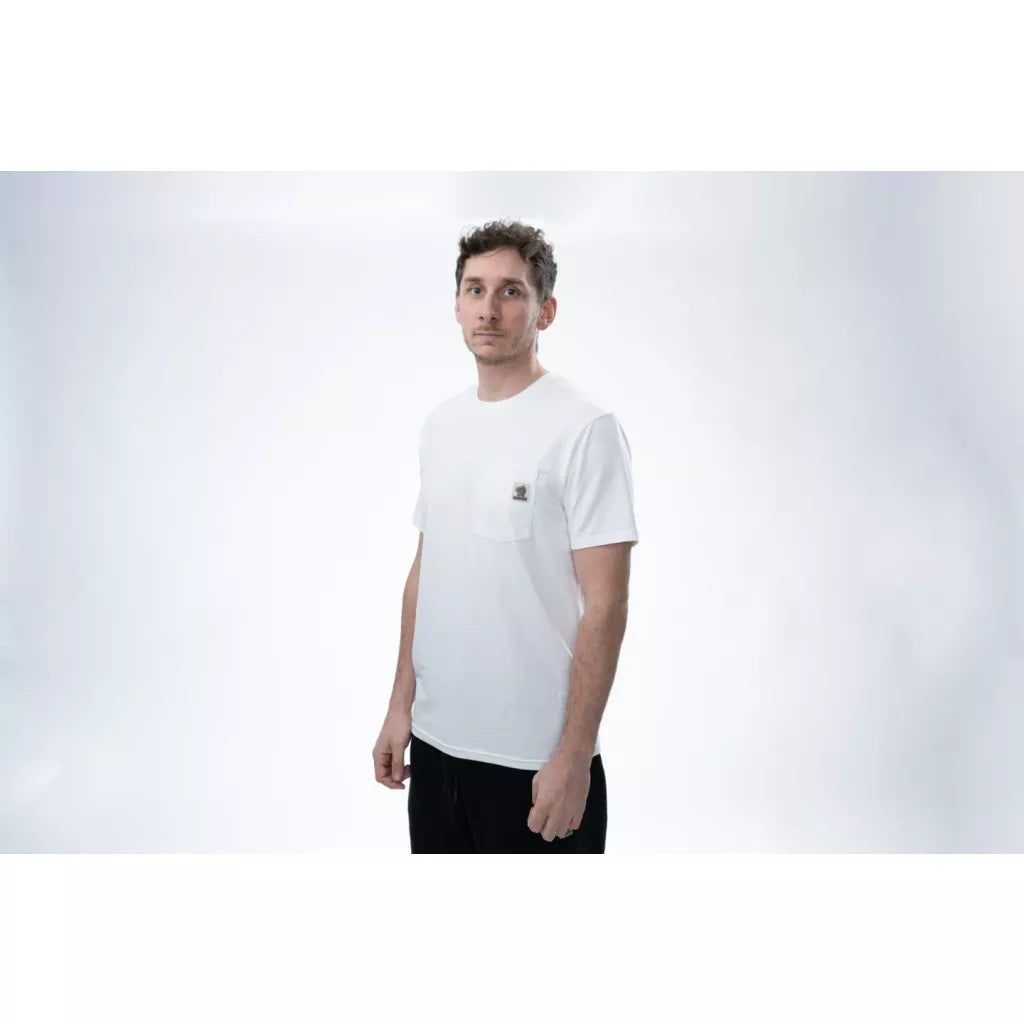 Nash Make It Happen Badge Pocket T-Shirt Ecru